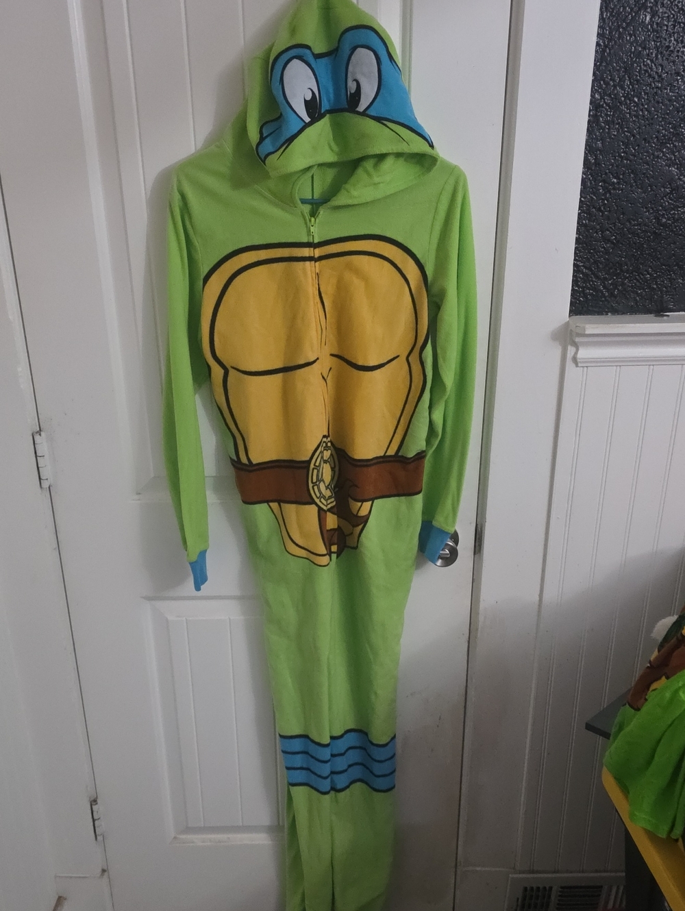 Green Turtle Hooded Kids Costume Onesie